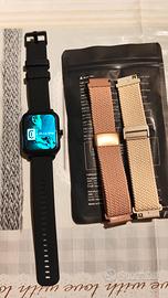 Smartwatch nuovo + 2 cinturini di ricambio