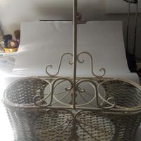 portabottiglie in ferro lavorato