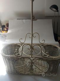 portabottiglie in ferro lavorato