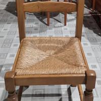 Codice: 267165 SET 6 SEDIE CON SEDUTA IMPAGLIATA