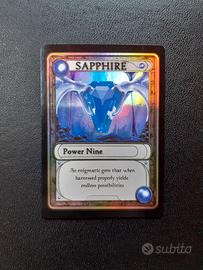 MTG Magic the Gathering Token Mox Sapphire Foil EX