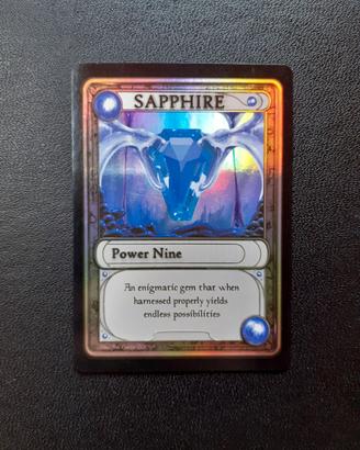 MTG Magic the Gathering Token Mox Sapphire Foil EX