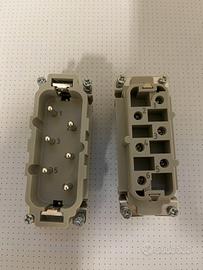 2 connettori Harting da 6 poli portata 35A nuovi