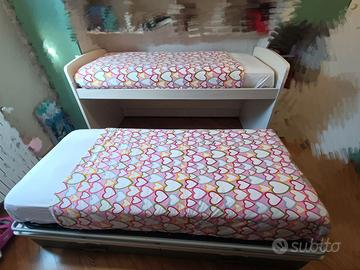 Letto a castello scorrevole