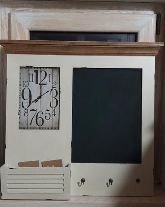 Mensola porta lettera con orologio