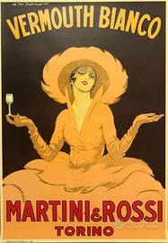 DUDOVICH MARCELLO VERMOUTH MARTINI BIANCO POSTER