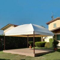 Gazebo PVC ignifugo certificato 5x5 Punta o Curvo