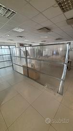 Pareti divisorie in ferro zincato