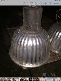 4 lampade industriali