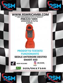 SEDILE ANTERIORE DESTRO SMART 450