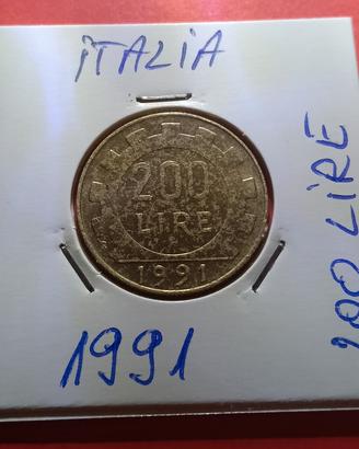 Italia 200 lire 1991