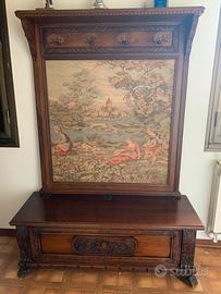 Appendiabiti con cassapanca