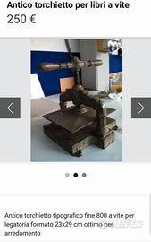 antico torchietto. a vite 