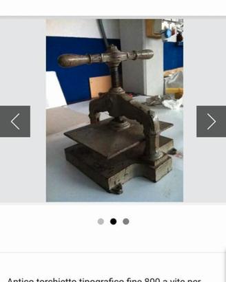 antico torchietto. a vite 