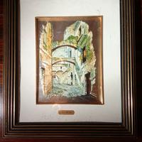 Quadro di E. La Nusa – Scorcio mediterraneo '70