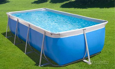 piscina NEW PLAST completa di tutti gli acessori.