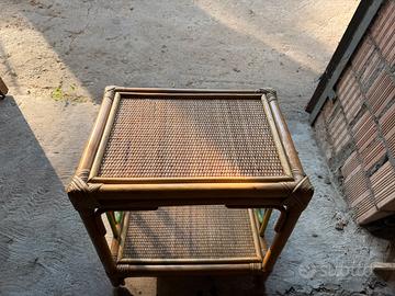 Tavolino in vimini