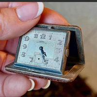 RARITA:VULCAINorologioVIAGGIOpieghevoleARGENTO'800