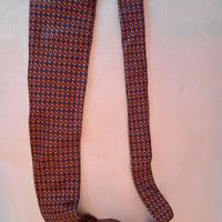 Lanvin cravatta violetto e oro in seta