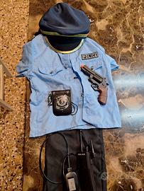 VESTITO POLIZIOTTO 5/6 ANNI