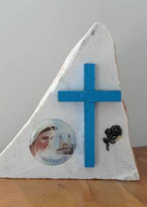Statua Croce blu Medjugorie