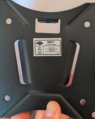 Supporto a parete per monitor