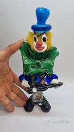 Pagliaccio in vetro di murano cm 26,5