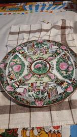 piatto cinese rose medallion Canton vintage 