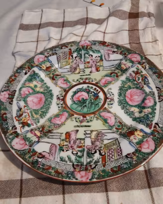 piatto cinese rose medallion Canton vintage 