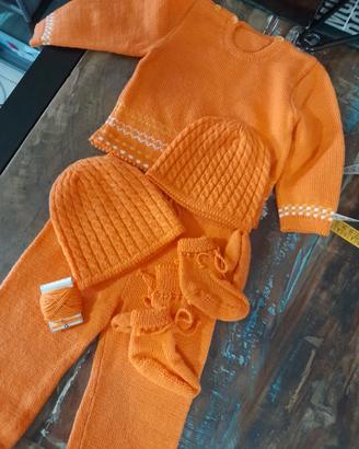 vestito neonato lana