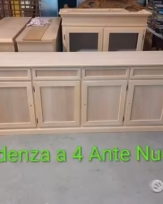 Credenza a 4 Ante Nuova Grezza
