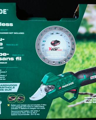 Nuovo!Forbice Tagliarami Parkside batteriaGARANZIA