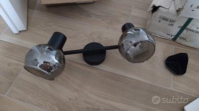 Lampadario da interno nero