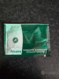fazzoletto rinfrescante Alitalia sigilliato