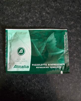 fazzoletto rinfrescante Alitalia sigilliato