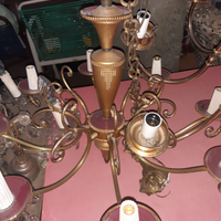 Lampadario 8 luci anni '60