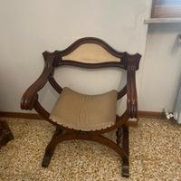 Sedia con braccioli anni 60