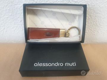 Portachiavi Alessandro MUTI in cuoio con scatola
