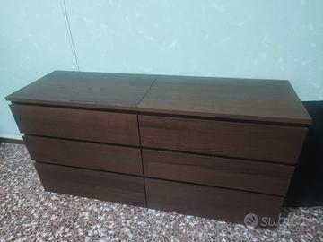 Coppia cassettiere Ikea Malm pari al nuovo