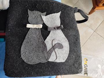 borsa a tracolla in lana