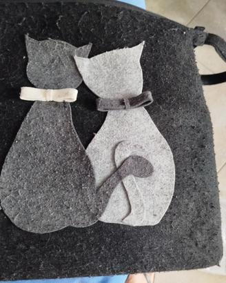 borsa a tracolla in lana