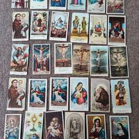 Lotto di 30 antichi santini arte sacra collezione