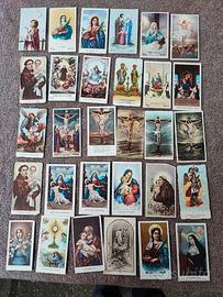Lotto di 30 antichi santini arte sacra collezione
