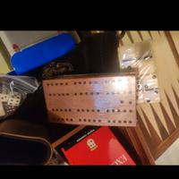 Scacchiera in legno con vari giochi