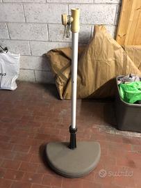 Pedana ombrellone a mezzaluna x balcone