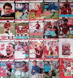 17 Riviste Forza Milan anni 90 + Squadra Mia