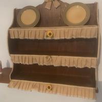 Mensola in legno stile rustico/country