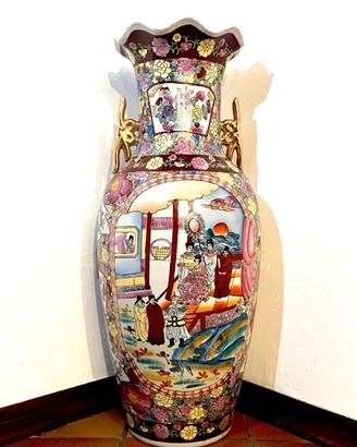 Grande vaso decorativo in porcellana cinese