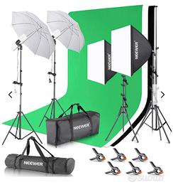 Kit illuminazione e fondale neewer