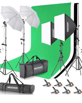 Kit illuminazione e fondale neewer